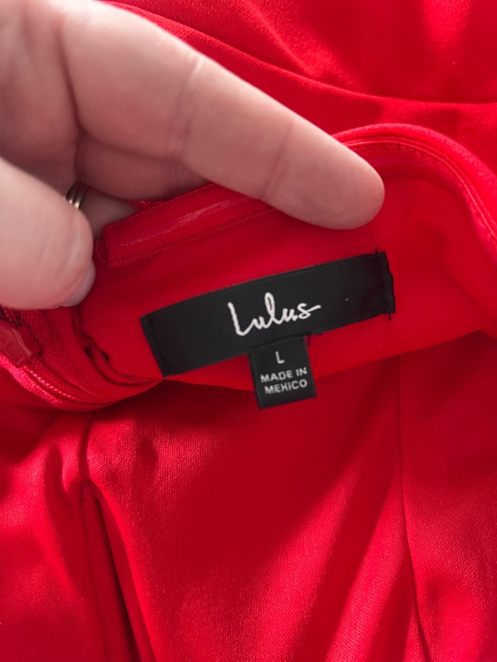 Lulus Women’s Dedicated to Glamour Red Strapless Maxi Dress size Large - Picture 4 of 7